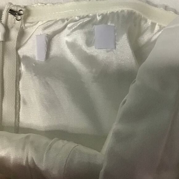 LULU'S SZ S White True Excellence Bustier Off-The-Shoulder Maxi Dress NEW 0b16 - Picture 9 of 11